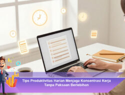 Tips Produktivitas Harian Menjaga Konsentrasi Kerja Tanpa Paksaan Berlebihan